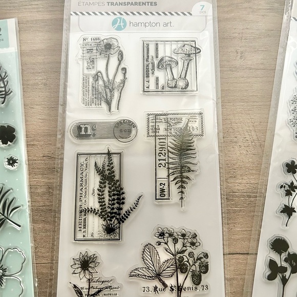 Clear Stamp Set Lot and Clear Mounting Block NWOT - Picture 5 of 5